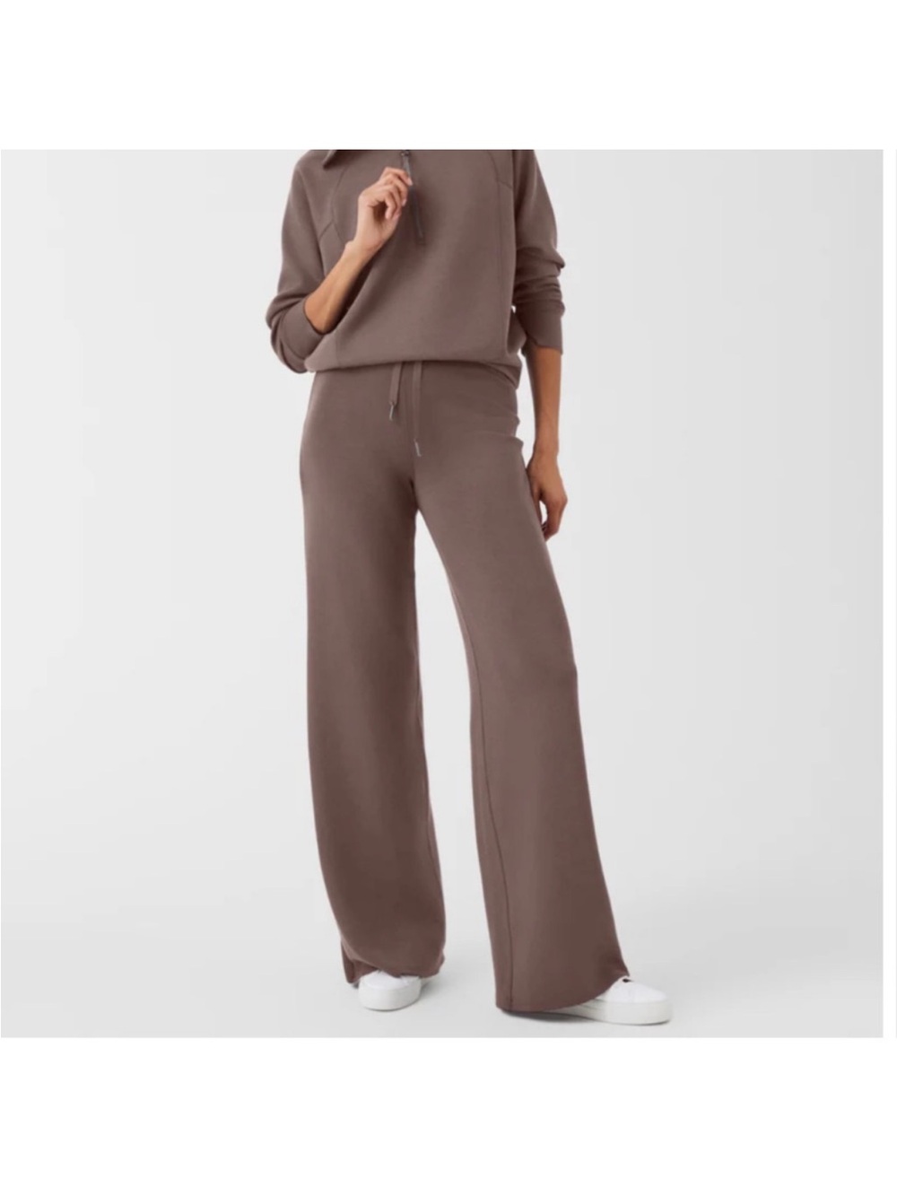 NWT Spanx AirEssentials Wide Leg Pant Smoke sweatpants pants M